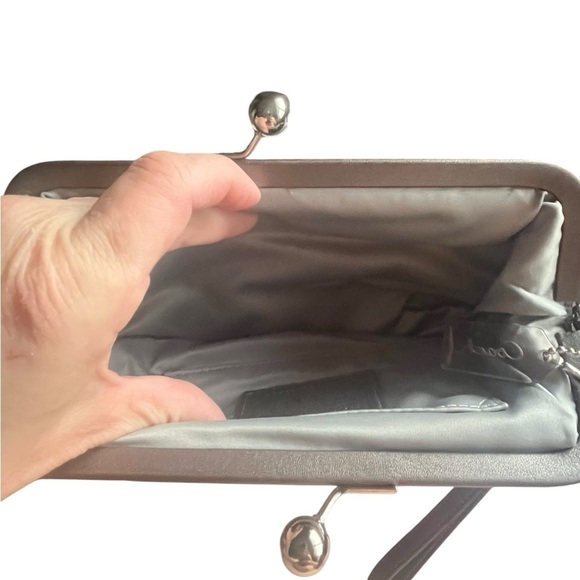 COACH Iridescent Sequin Julia Kiss Lock Clutch - Picture 5 of 8